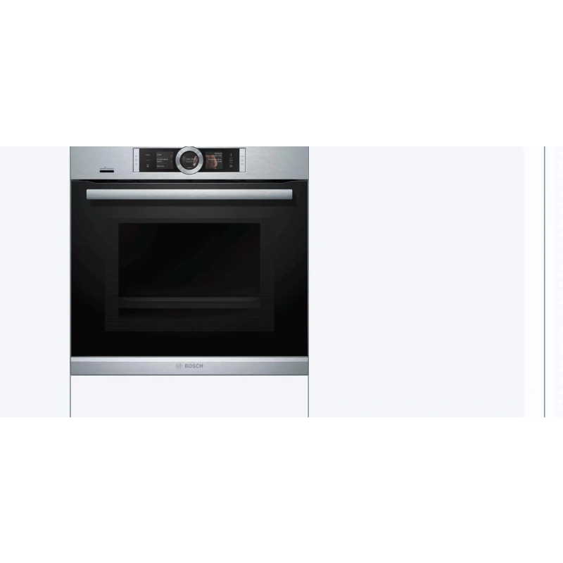 Духовой шкаф с микроволнами и паром Bosch HNG6764S6