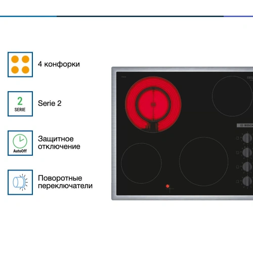 Электрическая варочная панель Bosch PKF645CA2E