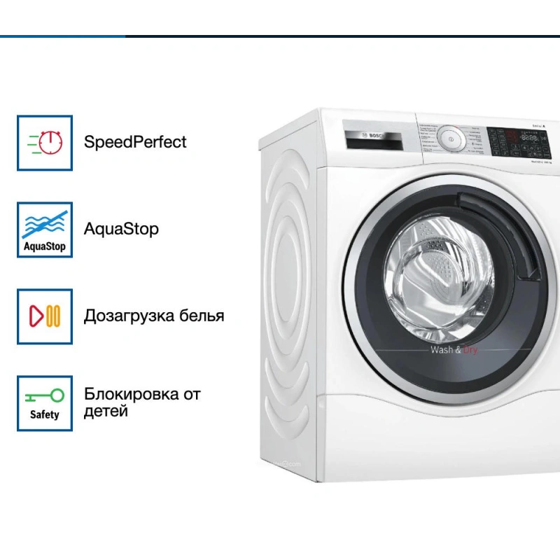 Стирально-сушильная машина Bosch WDU8H541EU