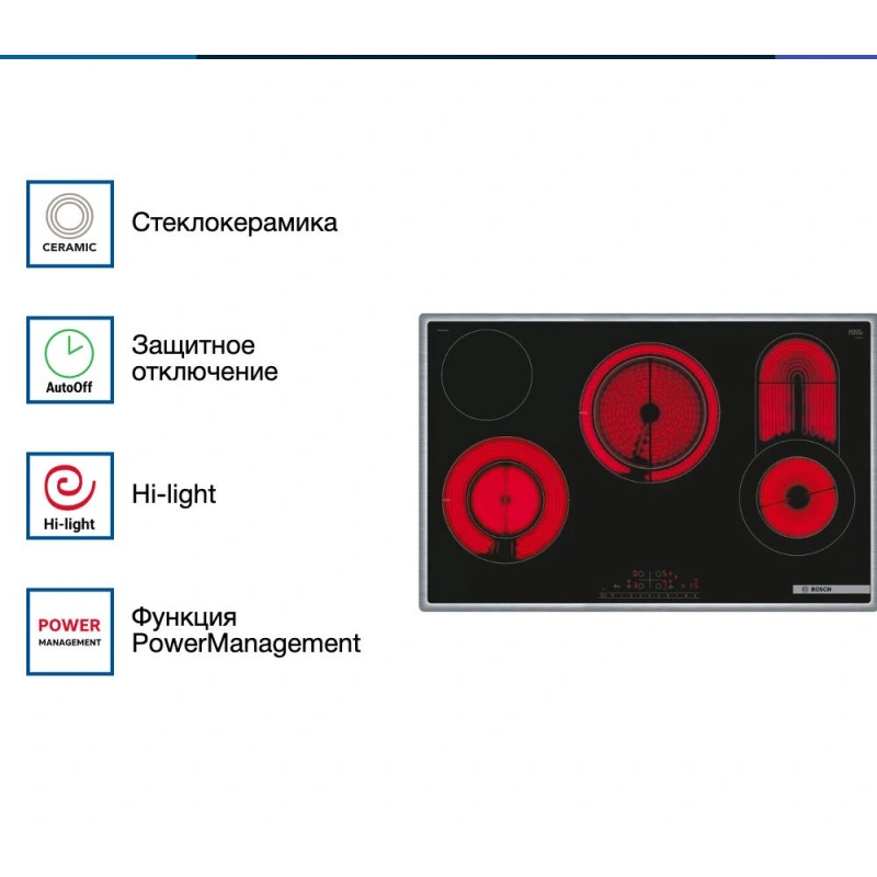 Электрическая варочная панель Bosch PKC845FP1D