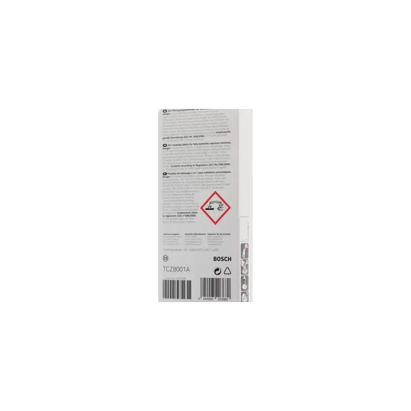 Таблетки для чистки кофеварки Bosch TCZ8001A