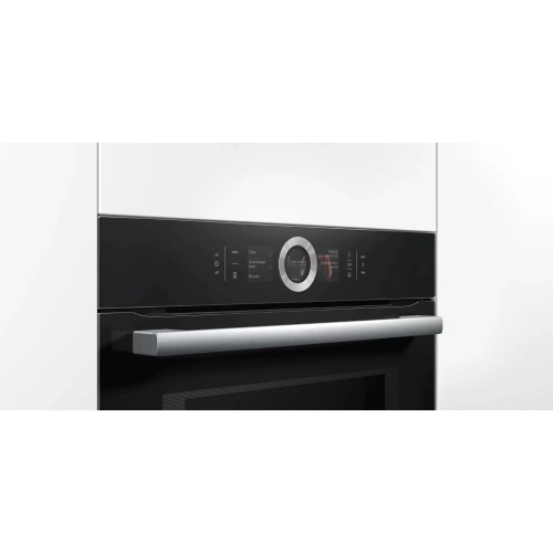 Духовой шкаф с микроволнами и паром Bosch HNG6764B6