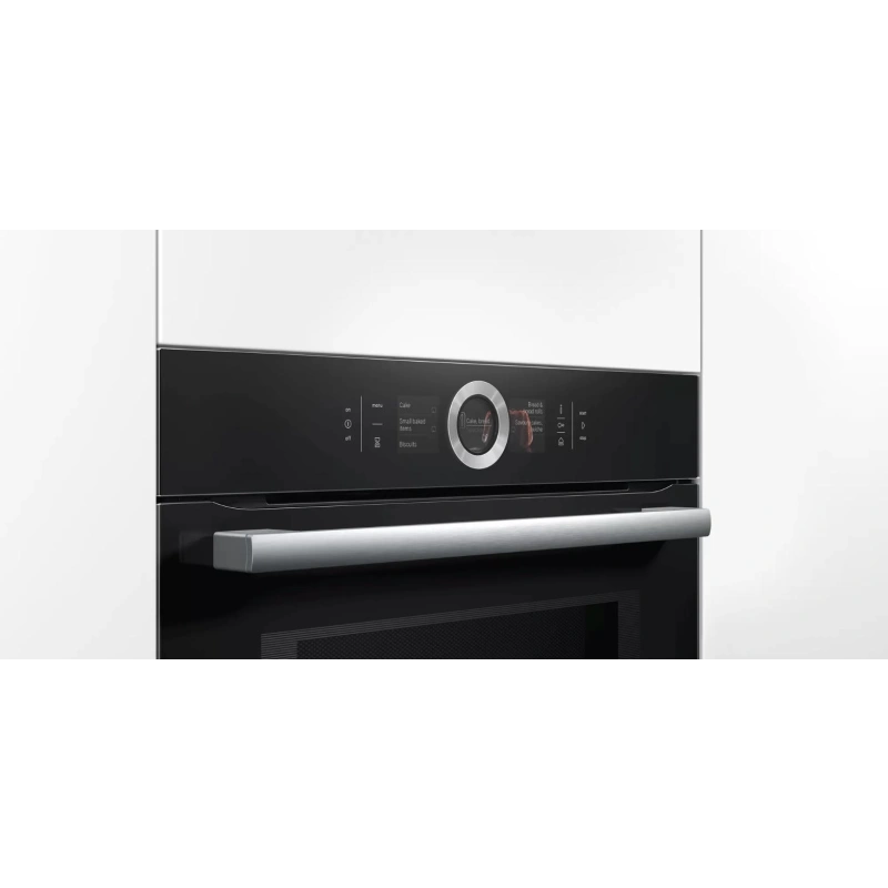 Духовой шкаф с микроволнами и паром Bosch HNG6764B6
