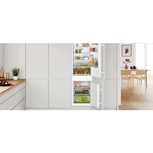 Встраиваемый двухкамерный холодильник Bosch KIN86NSF0